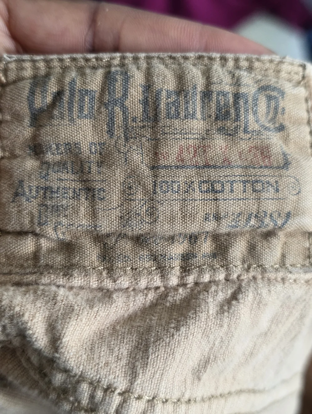 Polo Ralph Lauren Corduroy Pants Men 42x36 Tan Brown Straight Fit Classic Casual